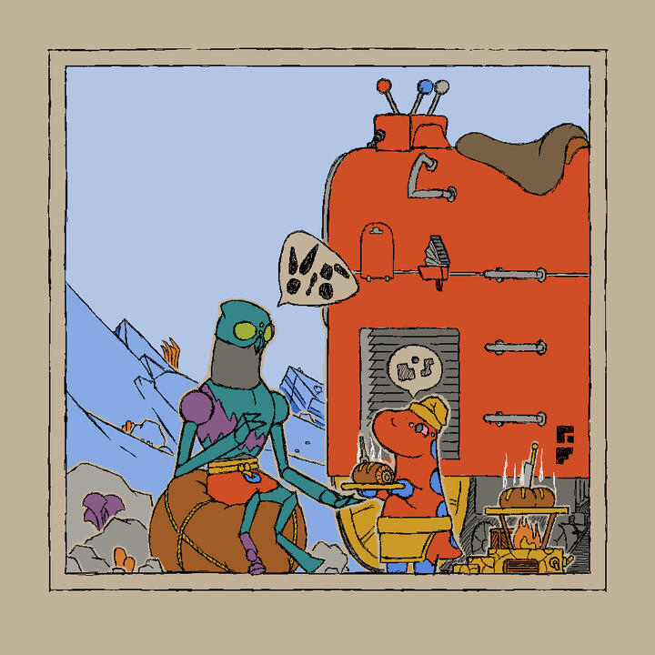 beef(worm)steak breakfast